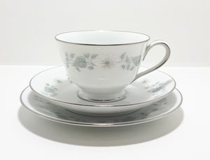 Fine Porcelain Noritake Tea Trio – Wellesley Pattern 6214