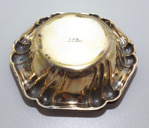 Silver Plate On Brass Vintage Swedish Tea Strainer With Matching Drip Tray