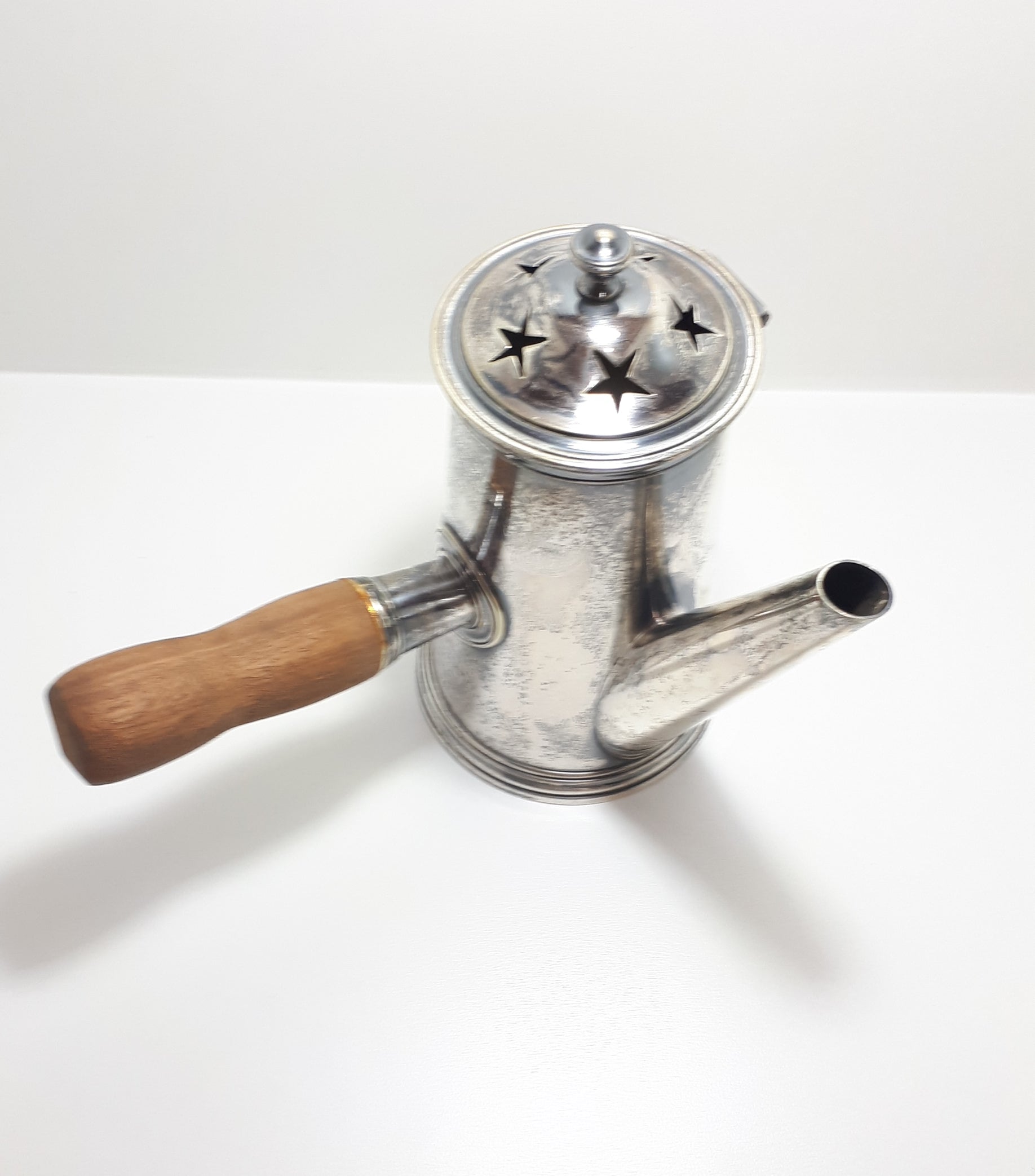 Very Rare 1920’s – 1930’s Silver Plated Hot Water / Coffee Pot With Wood Handle