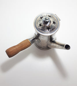 Very Rare 1920’s – 1930’s Silver Plated Hot Water / Coffee Pot With Wood Handle