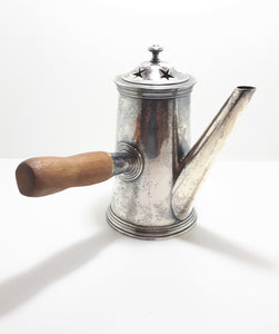 Very Rare 1920’s – 1930’s Silver Plated Hot Water / Coffee Pot With Wood Handle