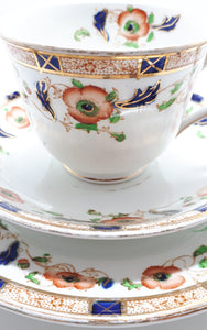 Antique (1912-1925) Phoenix China, Thomas Forester & Sons Ltd., Longton, Fine Porcelain Tea Trio – Pattern 5136