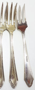 Set of 6 Silver Plated Cake / Pastry Forks