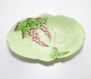 1940’s Carlton Ware “Foxglove” Porcelain Embossed Bowl - Green