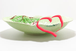 1940’s Carlton Ware “Foxglove” Porcelain Embossed Bowl - Green