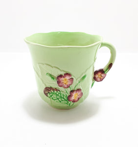 1940’s Carlton Ware “Primula” Porcelain Embossed Tea Cup- Green