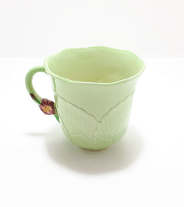 1940’s Carlton Ware “Primula” Porcelain Embossed Tea Cup- Green