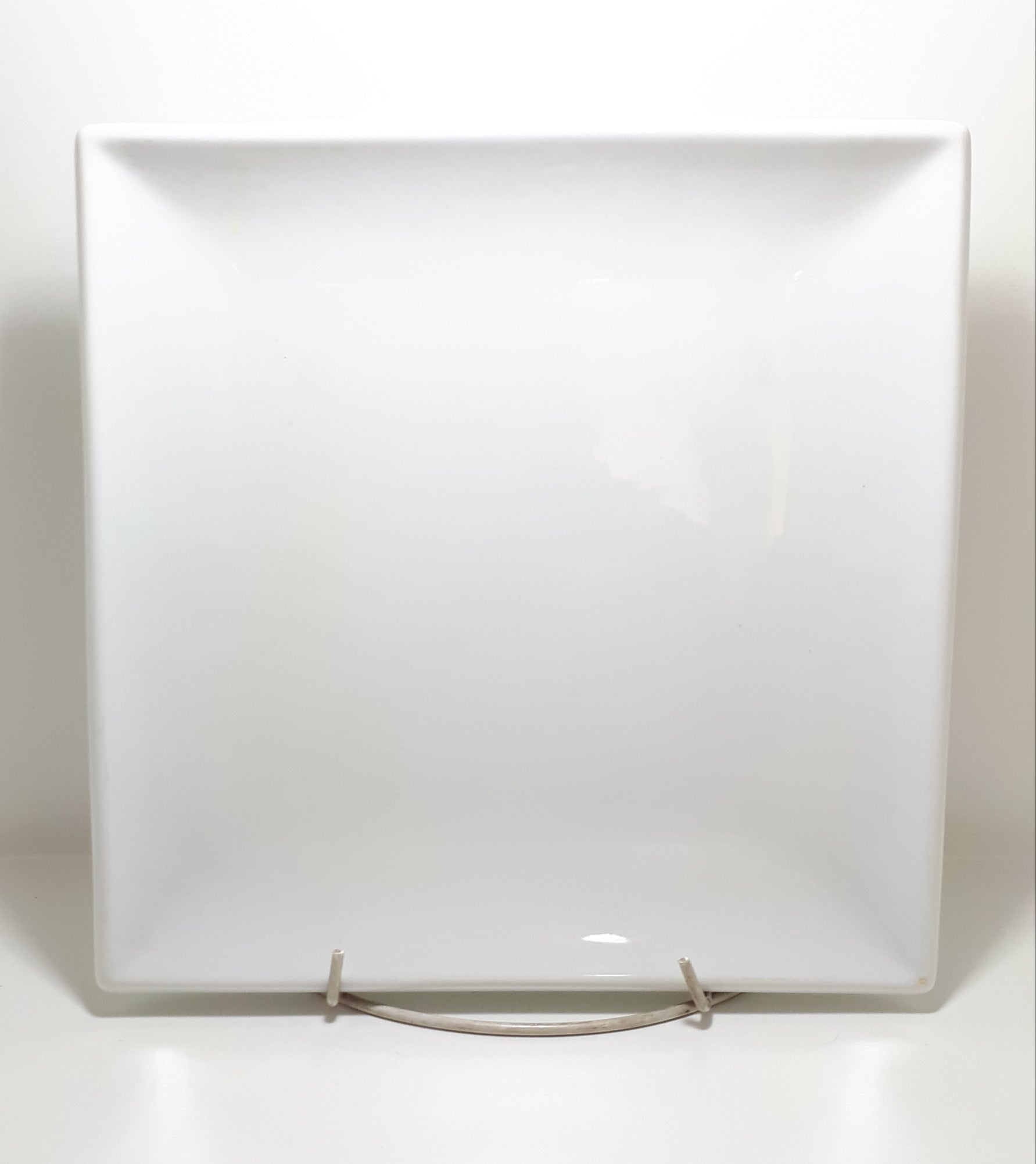 Classic White Rolled Edge Square Shape Olympia Porcelain Serving Platter – Pristine Condition