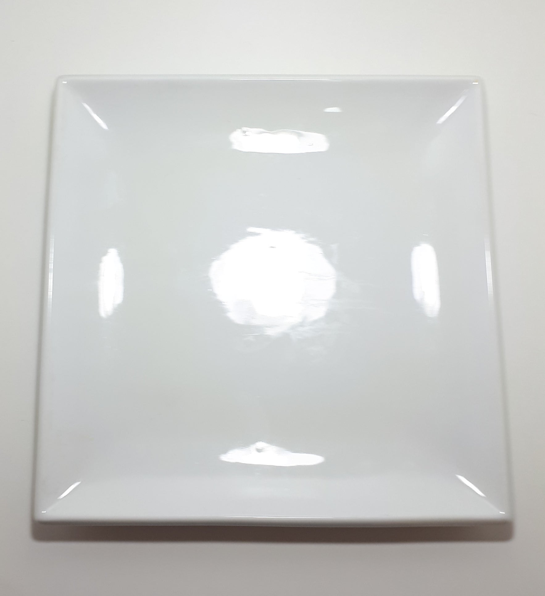 Classic White Rolled Edge Square Shape Olympia Porcelain Serving Platter – Pristine Condition