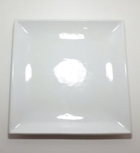Classic White Rolled Edge Square Shape Olympia Porcelain Serving Platter – Pristine Condition