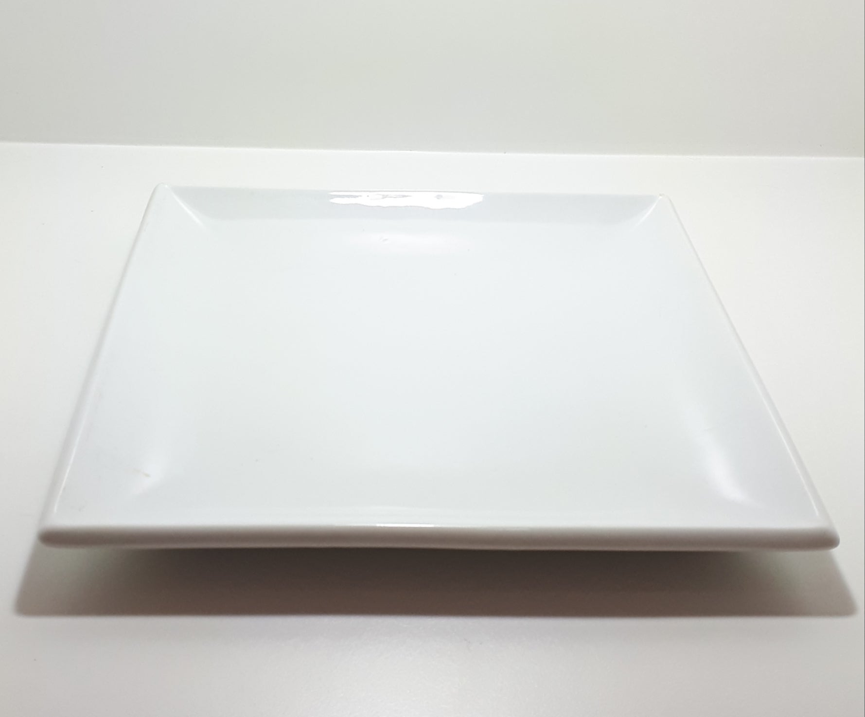 Classic White Rolled Edge Square Shape Olympia Porcelain Serving Platter – Pristine Condition