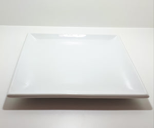 Classic White Rolled Edge Square Shape Olympia Porcelain Serving Platter – Pristine Condition