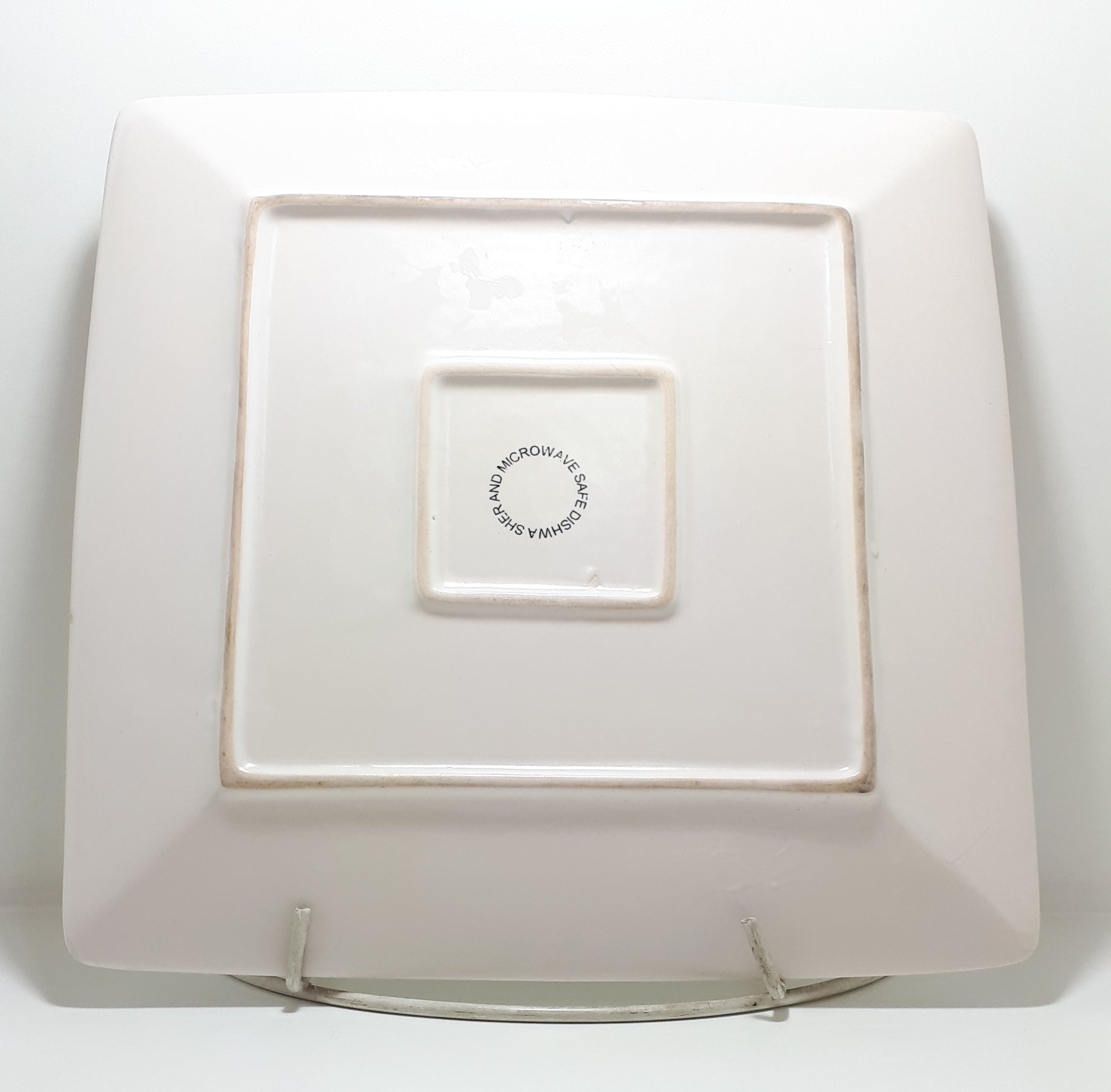 Classic Matt Square Shape Porcelain Serving Platter – Microwave &amp; Dishwasher Safe