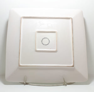 Classic Matt Square Shape Porcelain Serving Platter – Microwave &amp; Dishwasher Safe