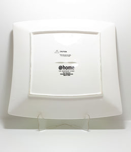 Contemporary Pristine Fine Porcelain @Home Classic White Serving Platter