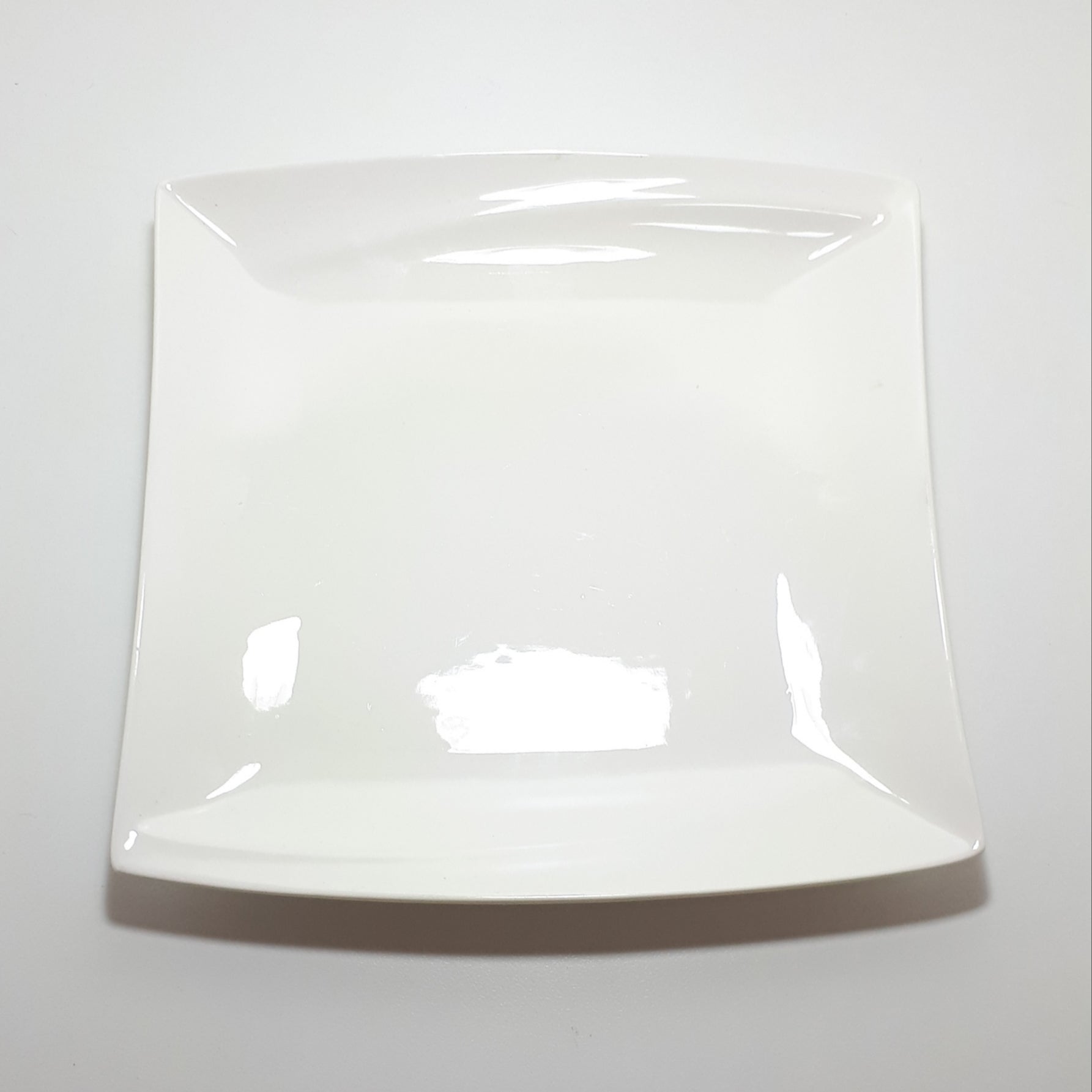 Contemporary Pristine Fine Porcelain @Home Classic White Serving Platter