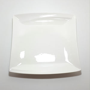 Contemporary Pristine Fine Porcelain @Home Classic White Serving Platter
