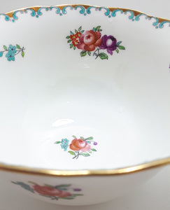 1907 Antique Tuscan Fine Porcelain Large Open Sugar Bowl (R.H.&S.L. Plant)
