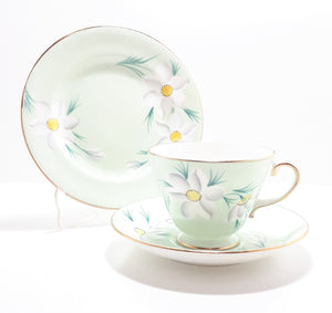 1950’s Vintage Royal Grafton Bone China Tea Trio– Pattern RGR160