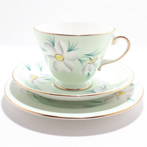 1950’s Vintage Royal Grafton Bone China Tea Trio– Pattern RGR160