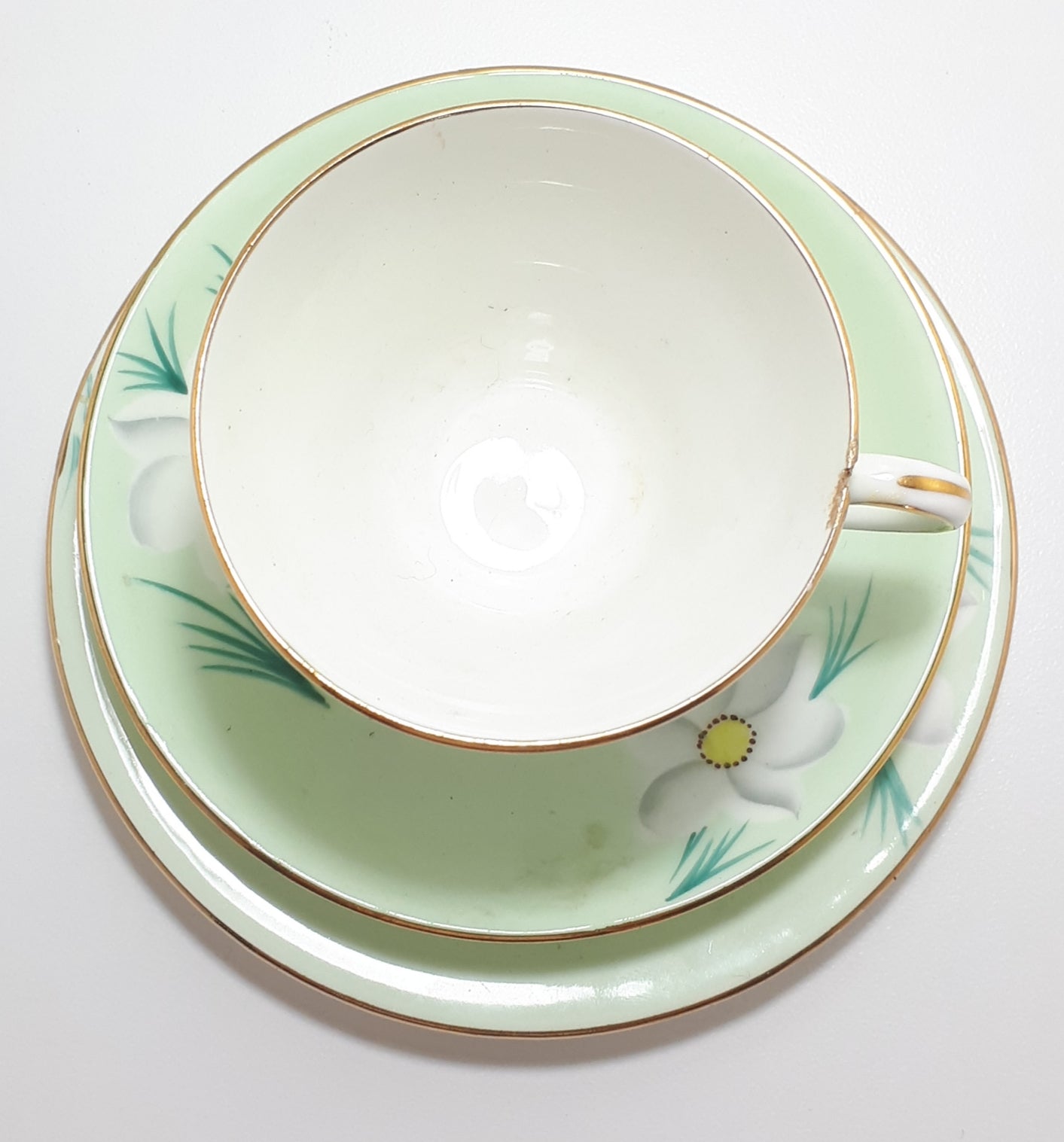 1950’s Vintage Royal Grafton Bone China Tea Trio– Pattern RGR160