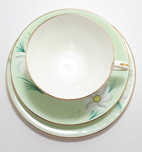 1950’s Vintage Royal Grafton Bone China Tea Trio– Pattern RGR160