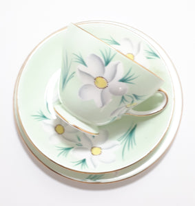 1950’s Vintage Royal Grafton Bone China Tea Trio– Pattern RGR160