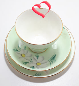 1950’s Vintage Royal Grafton Bone China Tea Trio– Pattern RGR160