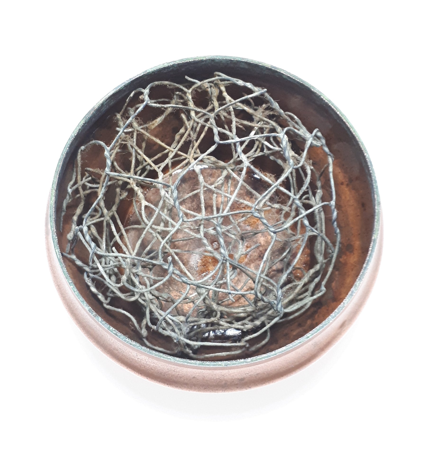 Small Vintage Copper Rose Bowl