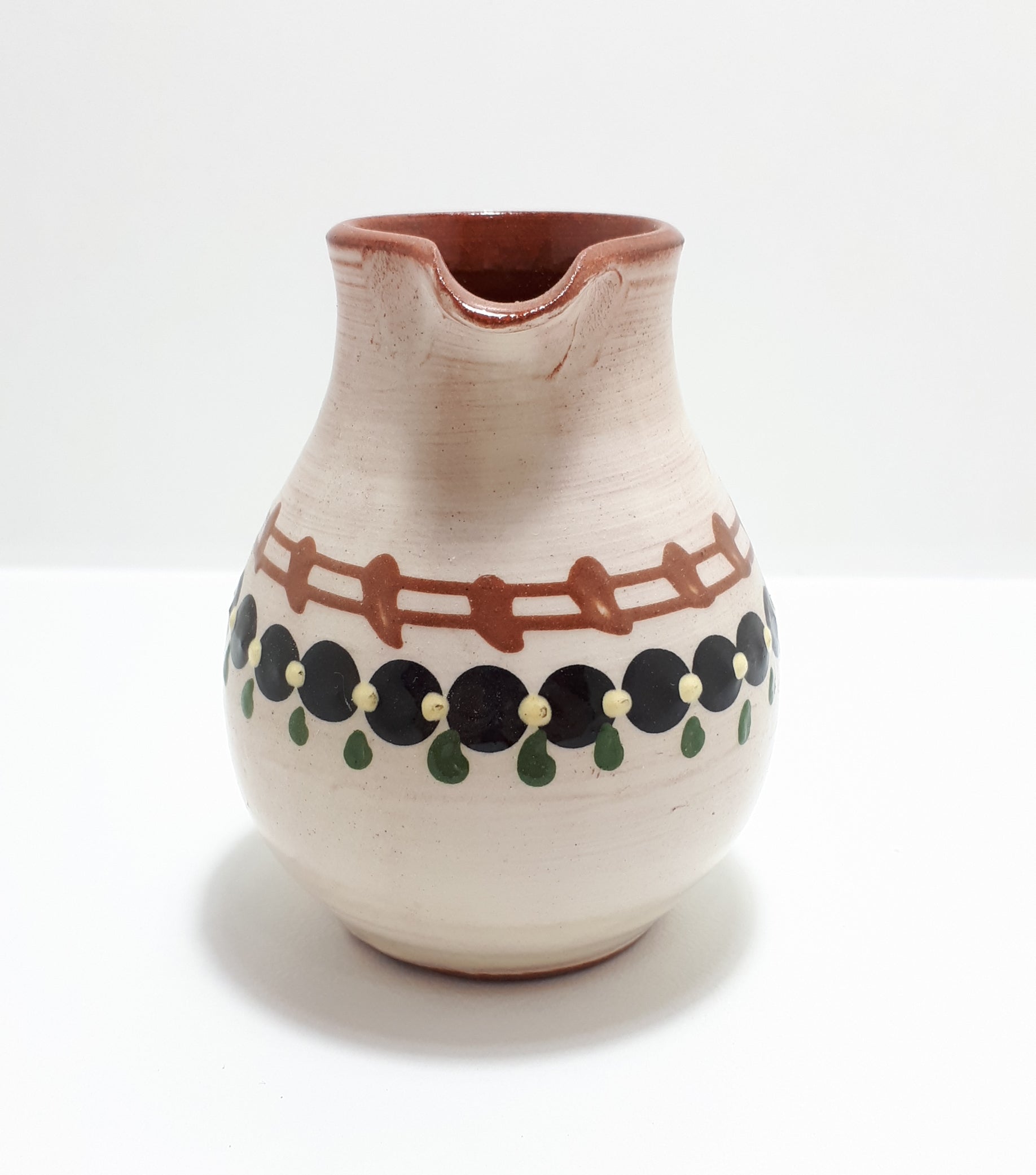 Small Red Clay Art Pottery Jug