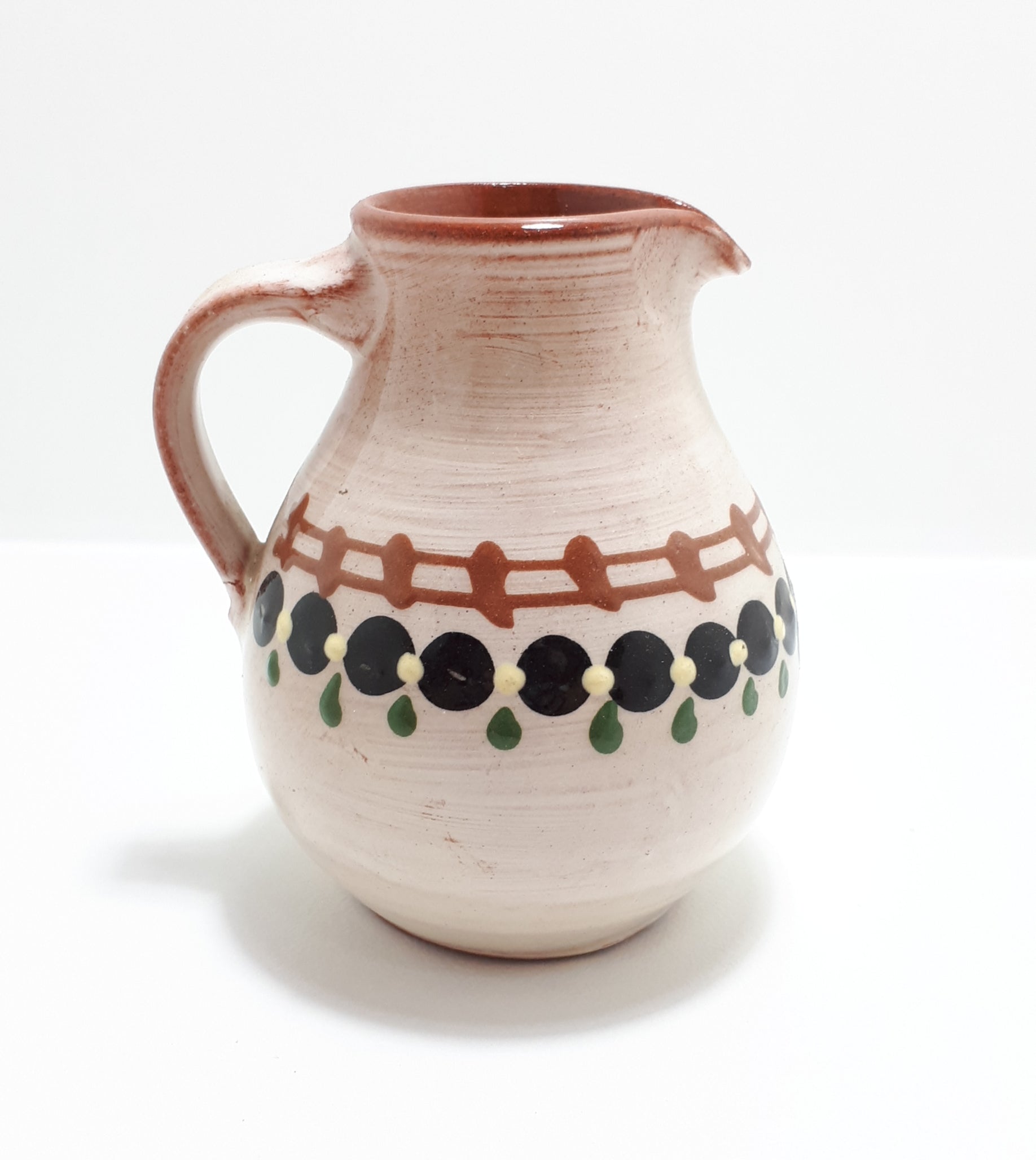Small Red Clay Art Pottery Jug