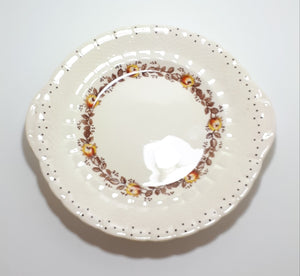 1940's Porcelain Simpsons Potters Ltd. Ambassador Ware Biscuit Plate - Chetwynd Pattern