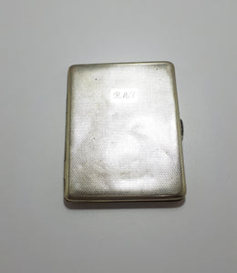 1940’s-1950’s Machine Tooled Silver Plated Emu Brand Cigarette Case