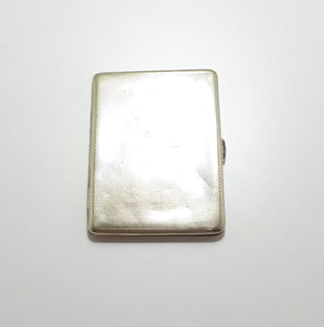 1940’s-1950’s Machine Tooled Silver Plated Emu Brand Cigarette Case