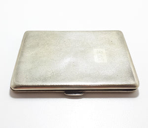 1940’s-1950’s Machine Tooled Silver Plated Emu Brand Cigarette Case
