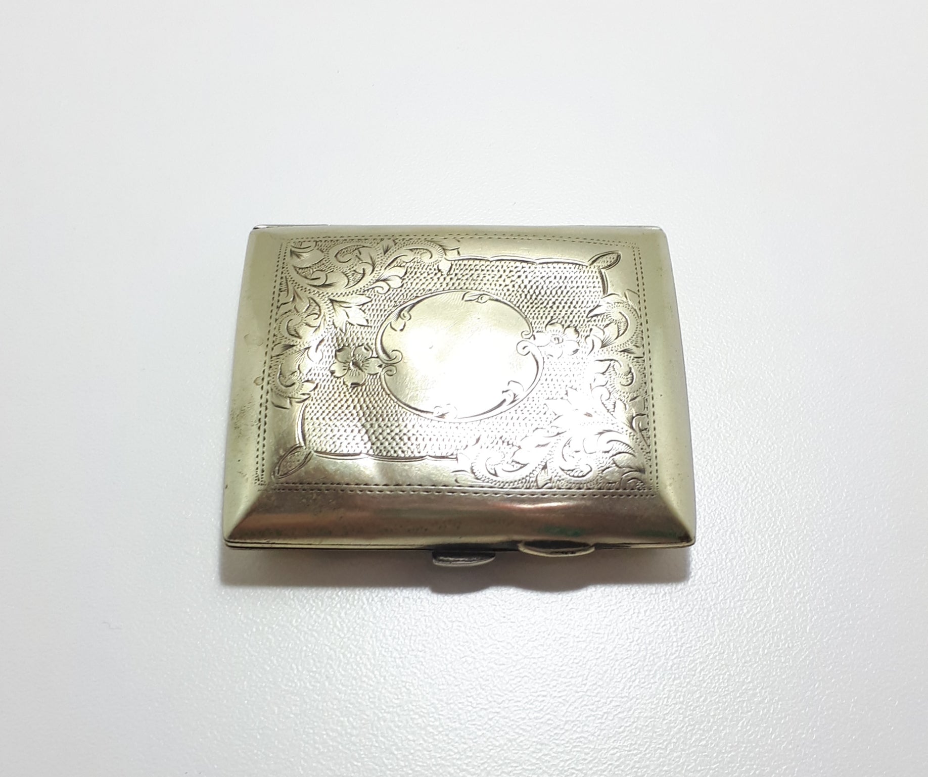 1930’s-1940’s Small Machine Tooled Silver Plated G.E.A. EPNS Calling Card Case