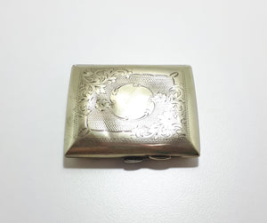 1930’s-1940’s Small Machine Tooled Silver Plated G.E.A. EPNS Calling Card Case