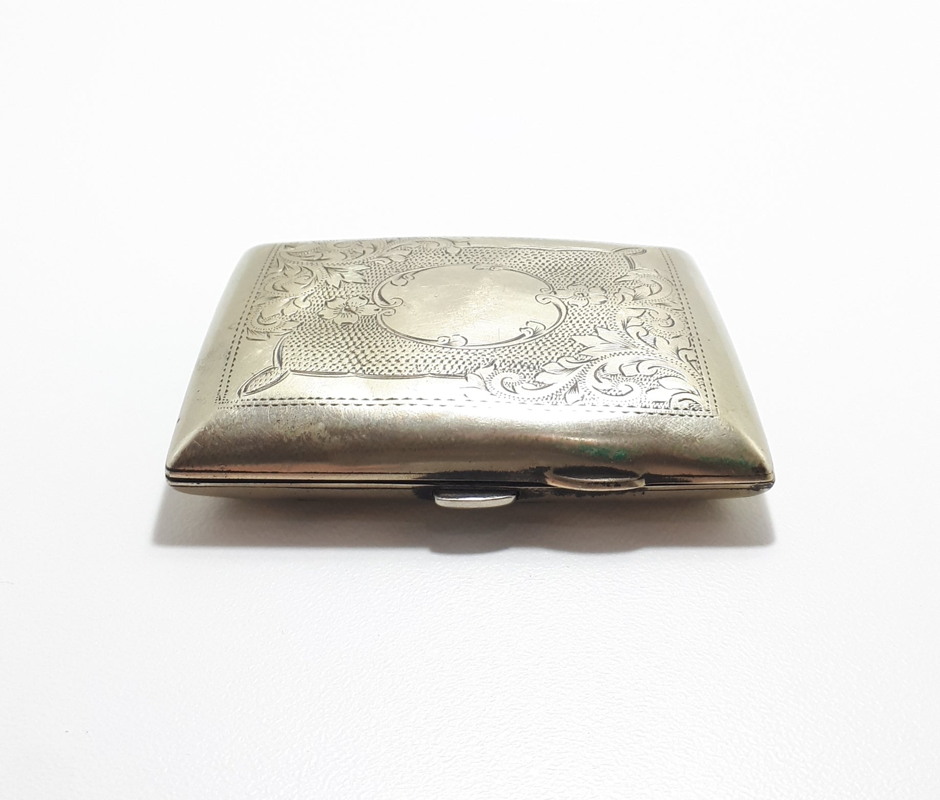 1930’s-1940’s Small Machine Tooled Silver Plated G.E.A. EPNS Calling Card Case