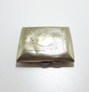 1930’s-1940’s Small Machine Tooled Silver Plated G.E.A. EPNS Calling Card Case