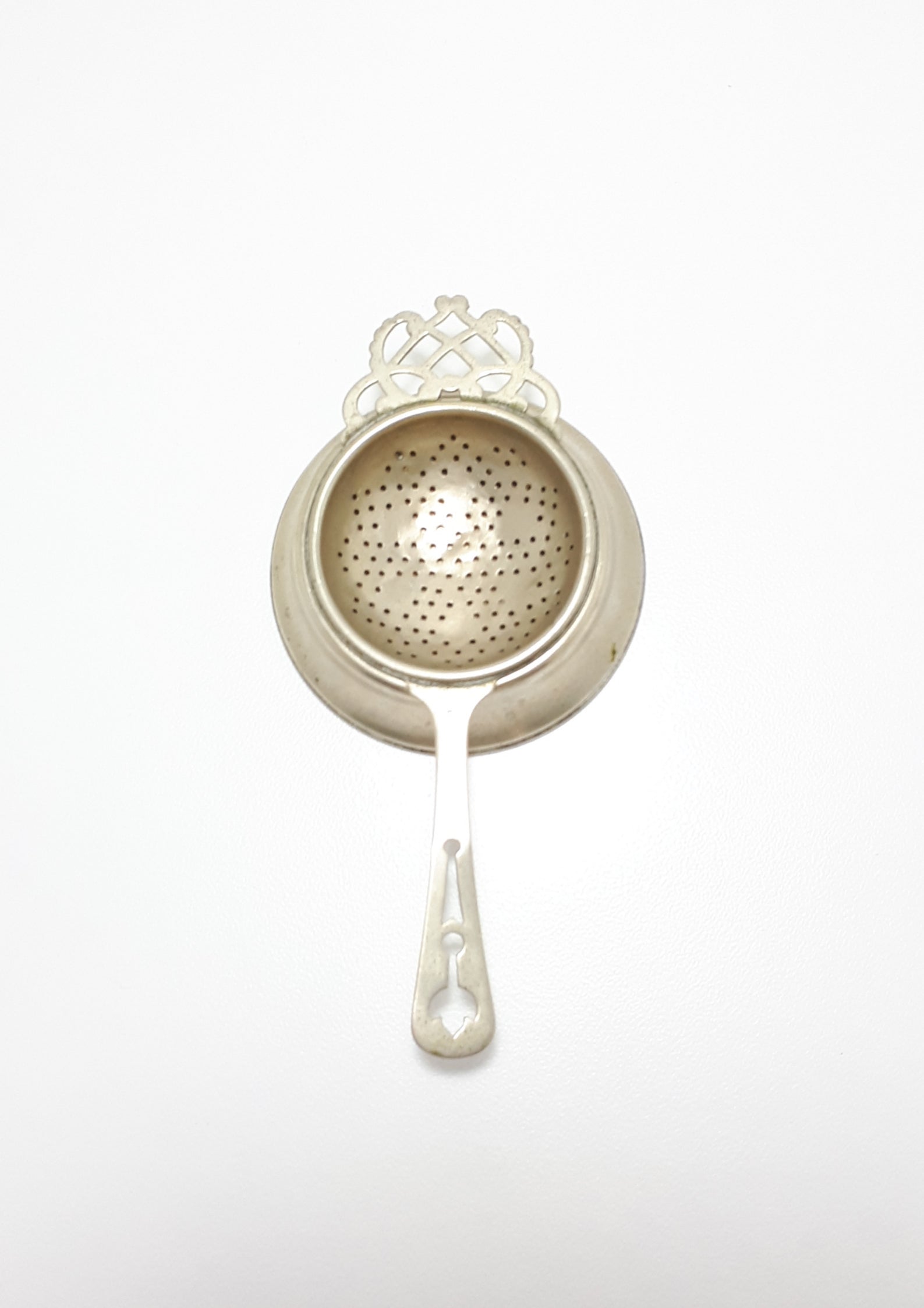 1930’s-1940’s Regis Plate (William Suckling, Birmingham) Silver Plated Tea Strainer With Drip Tray / Stand