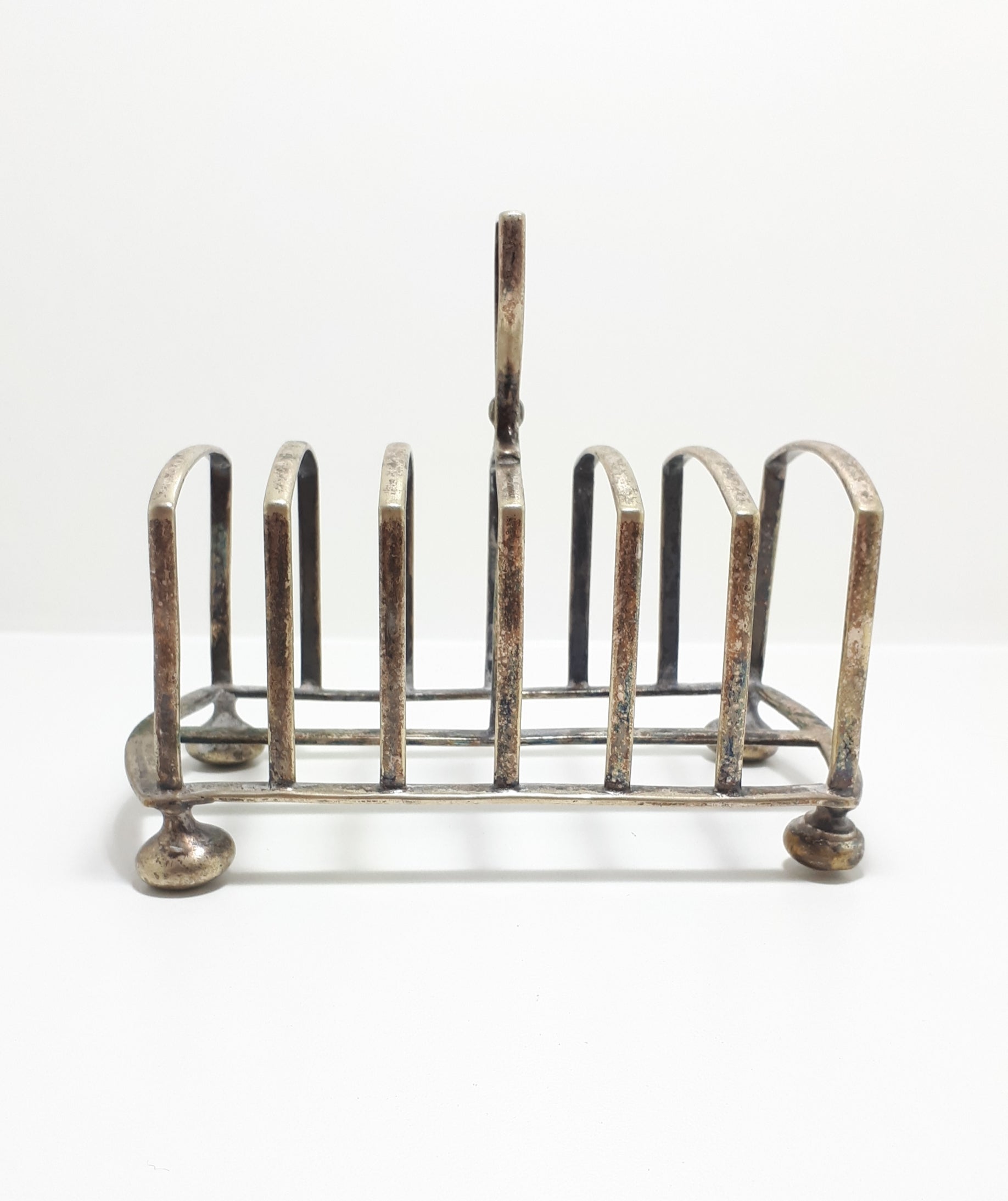Antique (Pre 1925) Silver Plated Art Deco Atkin Brothers, Sheffield 6-Slice Toast Rack