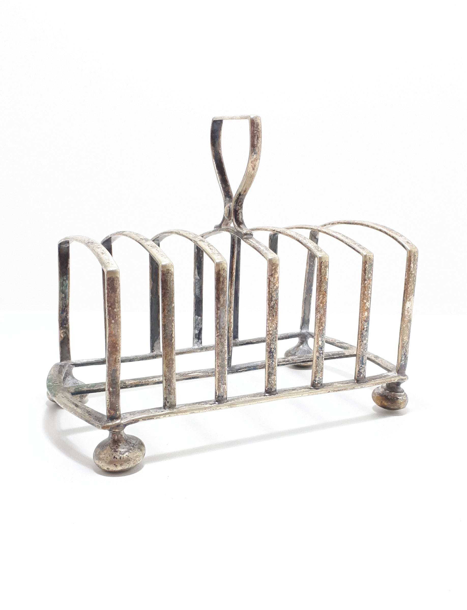 Antique (Pre 1925) Silver Plated Art Deco Atkin Brothers, Sheffield 6-Slice Toast Rack