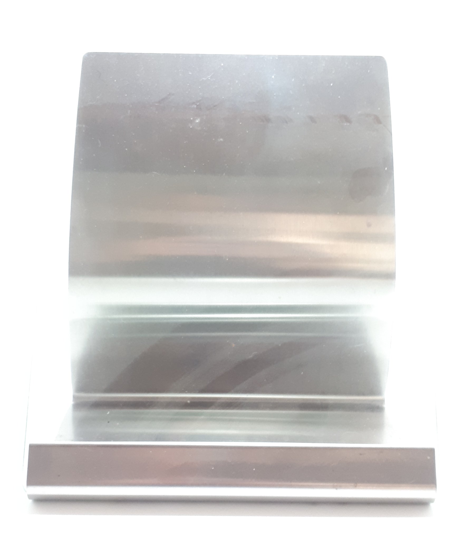 Stainless Steel Cookbook Stand / Podium With Loose Protective Glass Cover For Protection