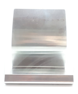 Stainless Steel Cookbook Stand / Podium With Loose Protective Glass Cover For Protection