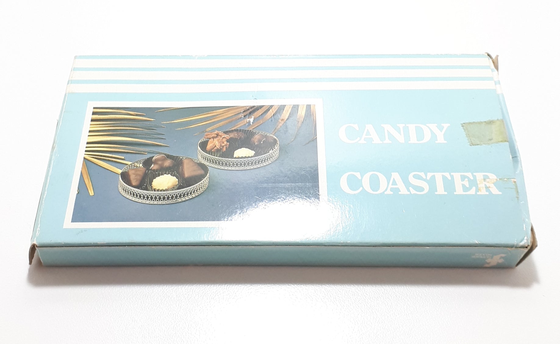 Boxed Set Of Two Delicate Silver Plated Candy Coasters – Original Box & Wrapping