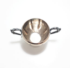 Canadian Essay Silver Plated Open Sugar Bowl With Double Victorian Handles – EP On Copper, Lead Mounts