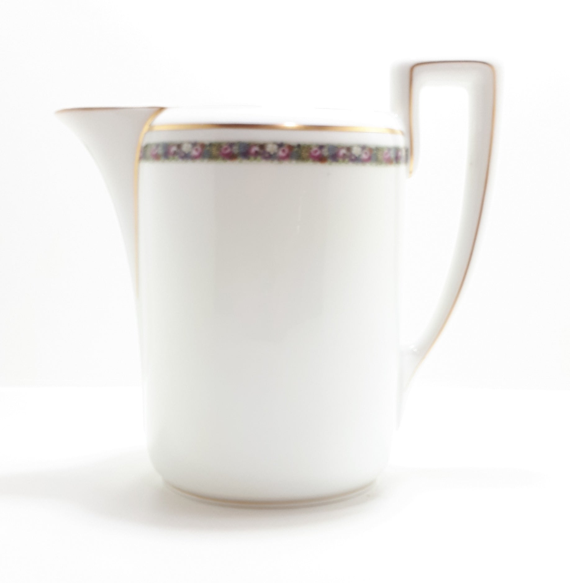 1932 Rosenthal Bavarian Fine Porcelain Isolde Series Pitcher / Jug – Floral Band With Gold Trim