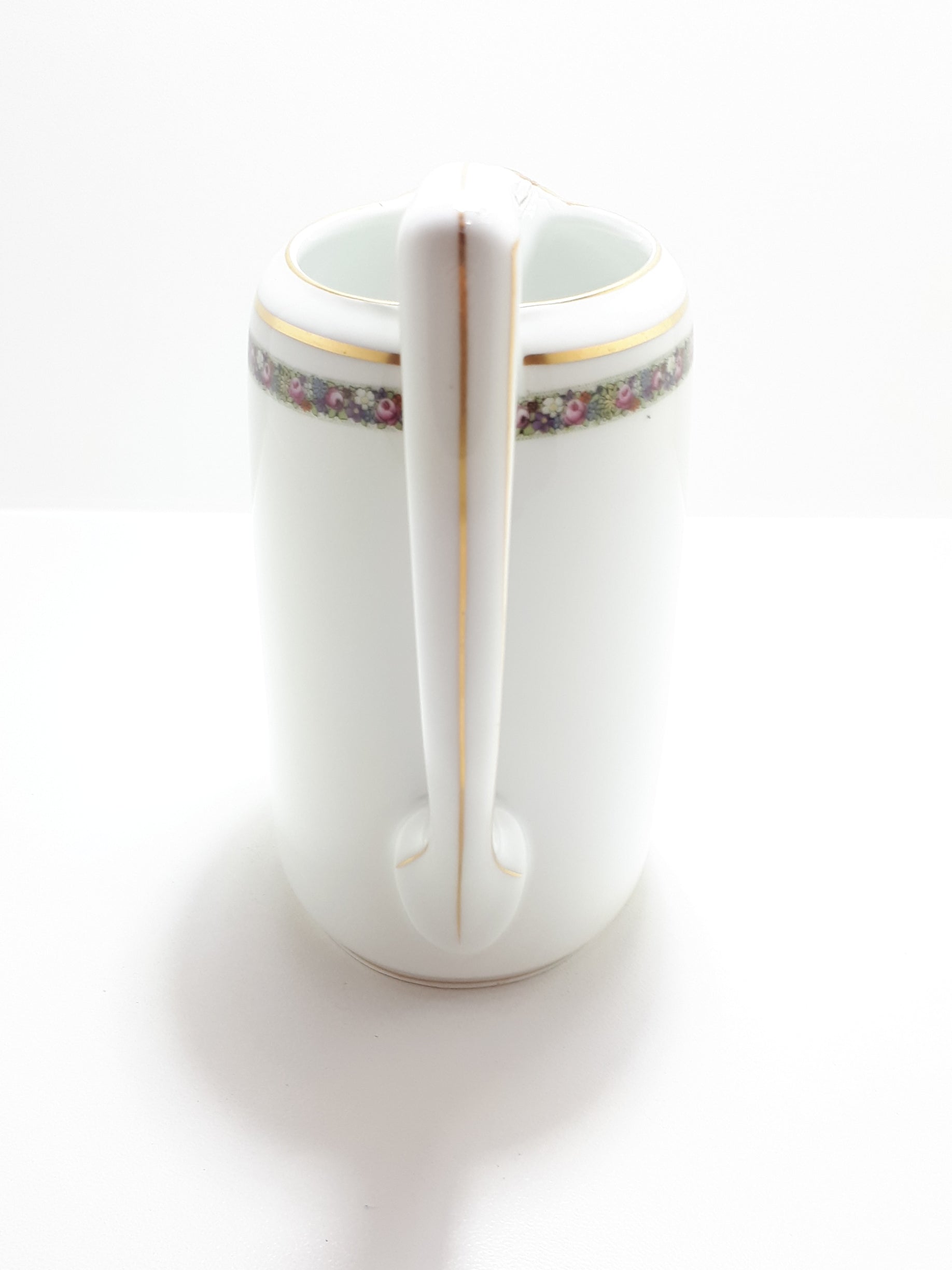 1932 Rosenthal Bavarian Fine Porcelain Isolde Series Pitcher / Jug – Floral Band With Gold Trim