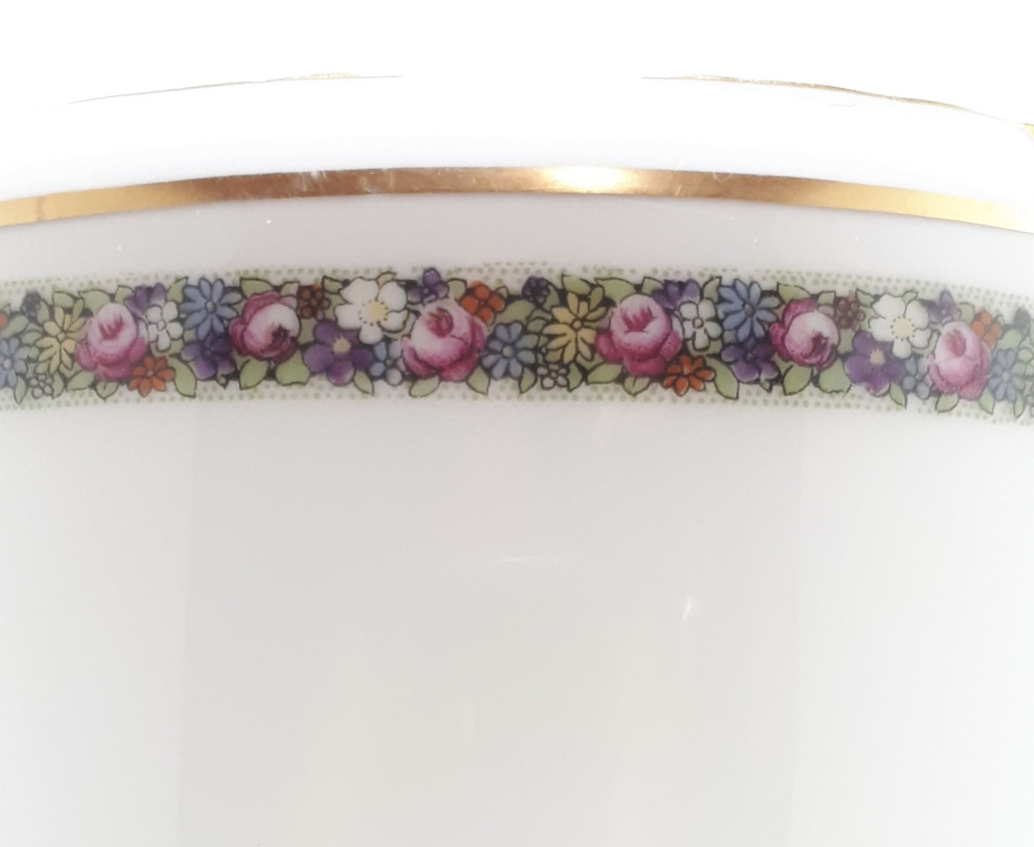 1932 Rosenthal Bavarian Fine Porcelain Isolde Series Pitcher / Jug – Floral Band With Gold Trim