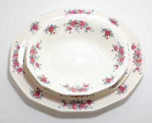 1930-1960 Set Of Royal Tudor Ware Barker Brothers Serving Platters & Bowl – Blossom Time Pattern